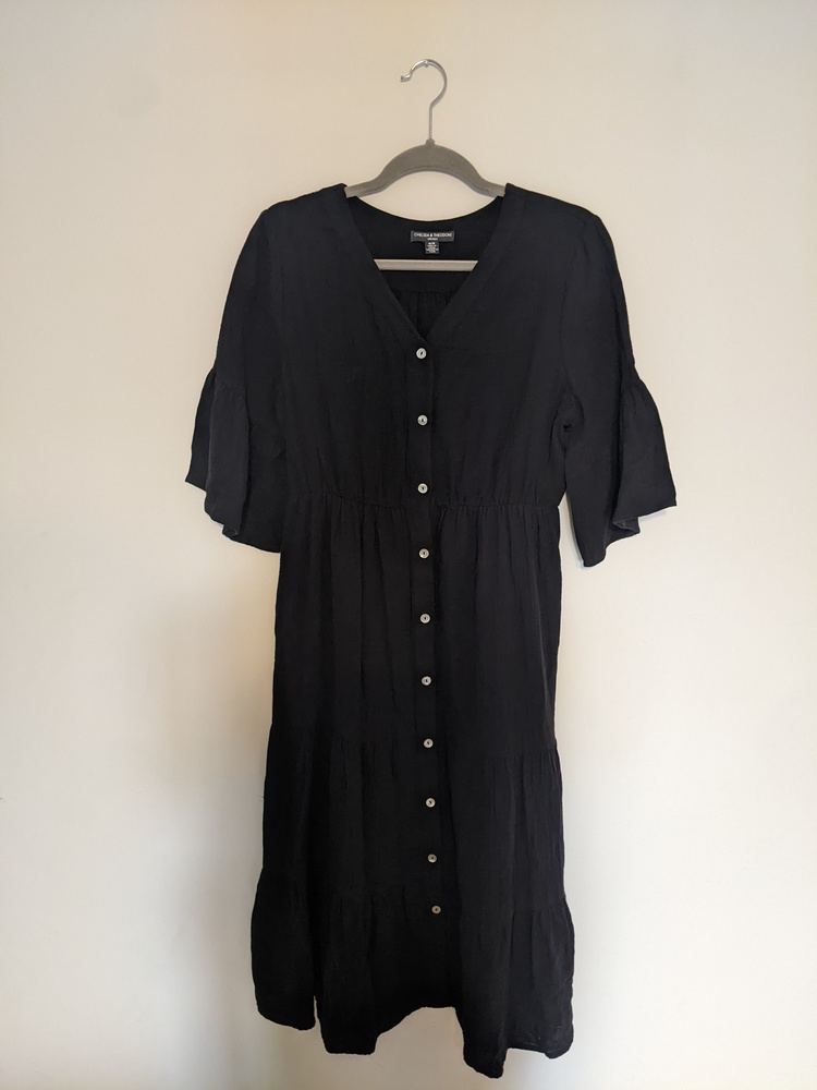 NWOT Chelsea & Theodore 100% cotton midi-dress